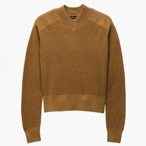 PRANA Earthbound Brown Milani V-Neck Long Sleeve Cozy Pullover Sweater Size XL